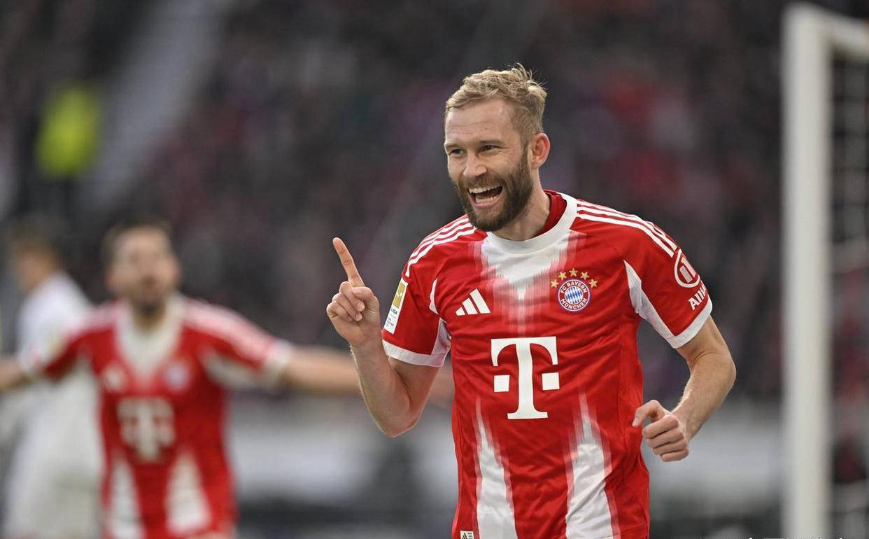 德甲最新战报：拜仁凯恩三球助队大胜 稳居积分榜首领先莱比锡8分